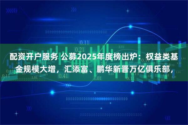 配资开户服务 公募2025年度榜出炉：权益类基金规模大增，汇添富、鹏华新晋万亿俱乐部，