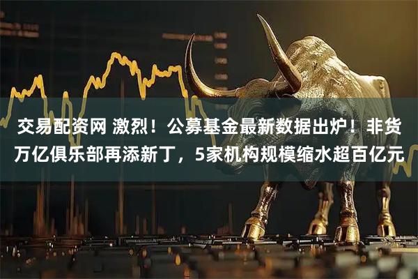 交易配资网 激烈！公募基金最新数据出炉！非货万亿俱乐部再添新丁，5家机构规模缩水超百亿元